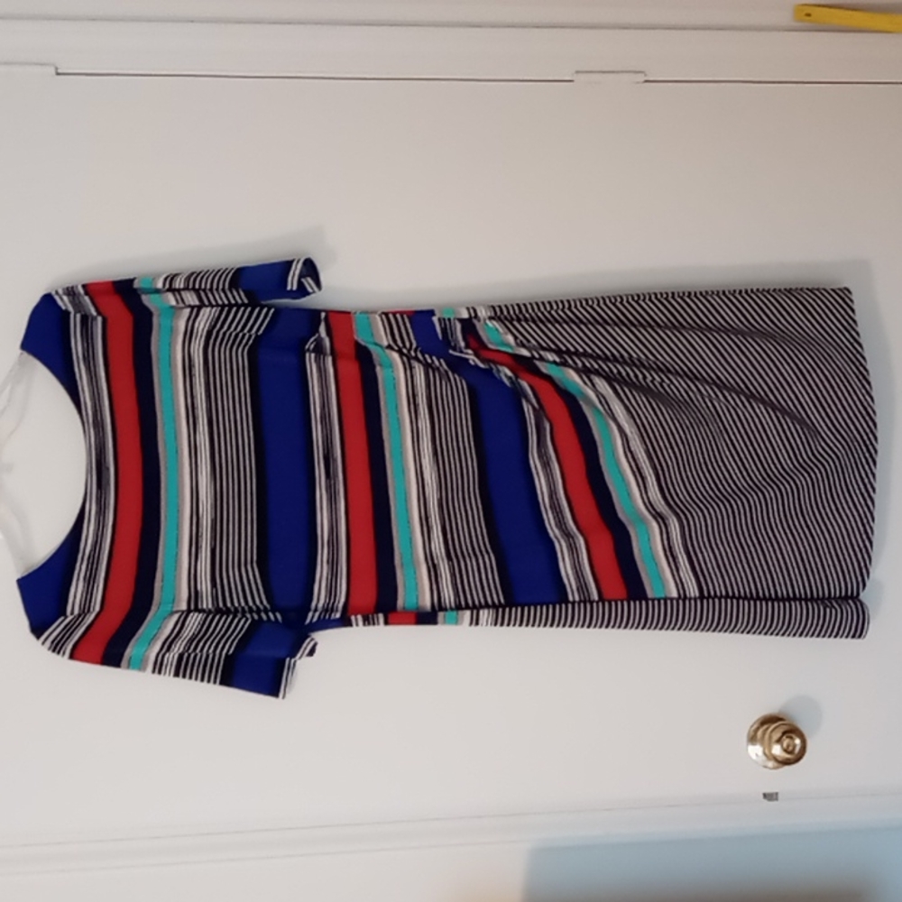 Striped casual dress
